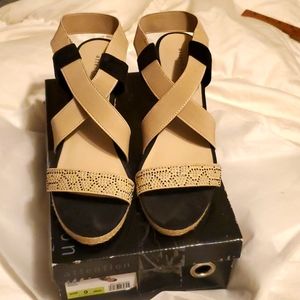 Wedge heel sandals size 9